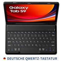 EasyAcc Klávesnice s pouzdrem kompatibilní s Samsung Galaxy Tab S9 FE 10,9 palce / S9 2023 11 palce s ochrannou folií, QWERTZ ně