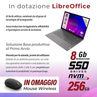 Lenovo, PC přenosný notebook, AMD Ryzen 3 7Th, RAM 8GB, SSD 256GB, displej 15,6" FHD, web kamera, 3 USB, Wi-fi, HDMI, Win11 Pro,