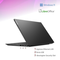 Lenovo, PC přenosný notebook, AMD Ryzen 3 7Th, RAM 8GB, SSD 256GB, displej 15,6" FHD, web kamera, 3 USB, Wi-fi, HDMI, Win11 Pro,