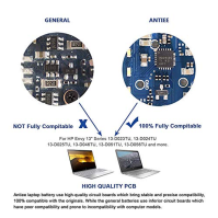 ANTIEE 11,4V 45Wh VR03XL Baterie pro notebook HP Envy 13-D Series13-D000 D010NR D099NR D061SA D040WM D040NR D008NA D000NG D004NA
