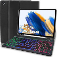 Klávesnice s pouzdrem pro Samsung Galaxy Tab A8 10.5 2022 SM-X200/X205/X207-QWERTZ, německé rozložení kláves