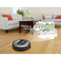 iRobot Roomba i7 (I7156) Aplikace-řízený vysavač (robotický vysavač), 2 pryžové kartáče, inteligentní mapování