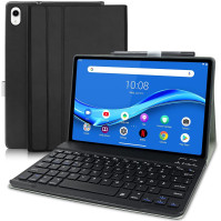 YUEJIDZ Pouzdro na klávesnici Lenovo Tab M10 Plus (2. generace) 2020, Německá klávesnice Bluetooth s uspořádáním QWERTZ