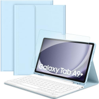 Pouzdro s klávesnicí EasyAcc kompatibilní s tabletem Samsung Galaxy Tab А9+ 2023 SM-X210/X215/X216 11" s ochrannou fólií, franco