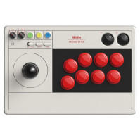 8Bitdo Arcade Stick pro Switch & Windows, Arcade Fight Stick s bezdrátovým Bluetooth, 2.4G přijímačem a kabelovým připojením