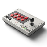 8Bitdo Arcade Stick pro Switch & Windows, Arcade Fight Stick s bezdrátovým Bluetooth, 2.4G přijímačem a kabelovým připojením