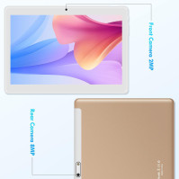 OVZIOCO Tablet 10 palců s Androidem 11, WiFi tablet s 4 GB RAM + 64 GB ROM (rozšiřitelných na 256 GB), Bluetooth, 2.5D