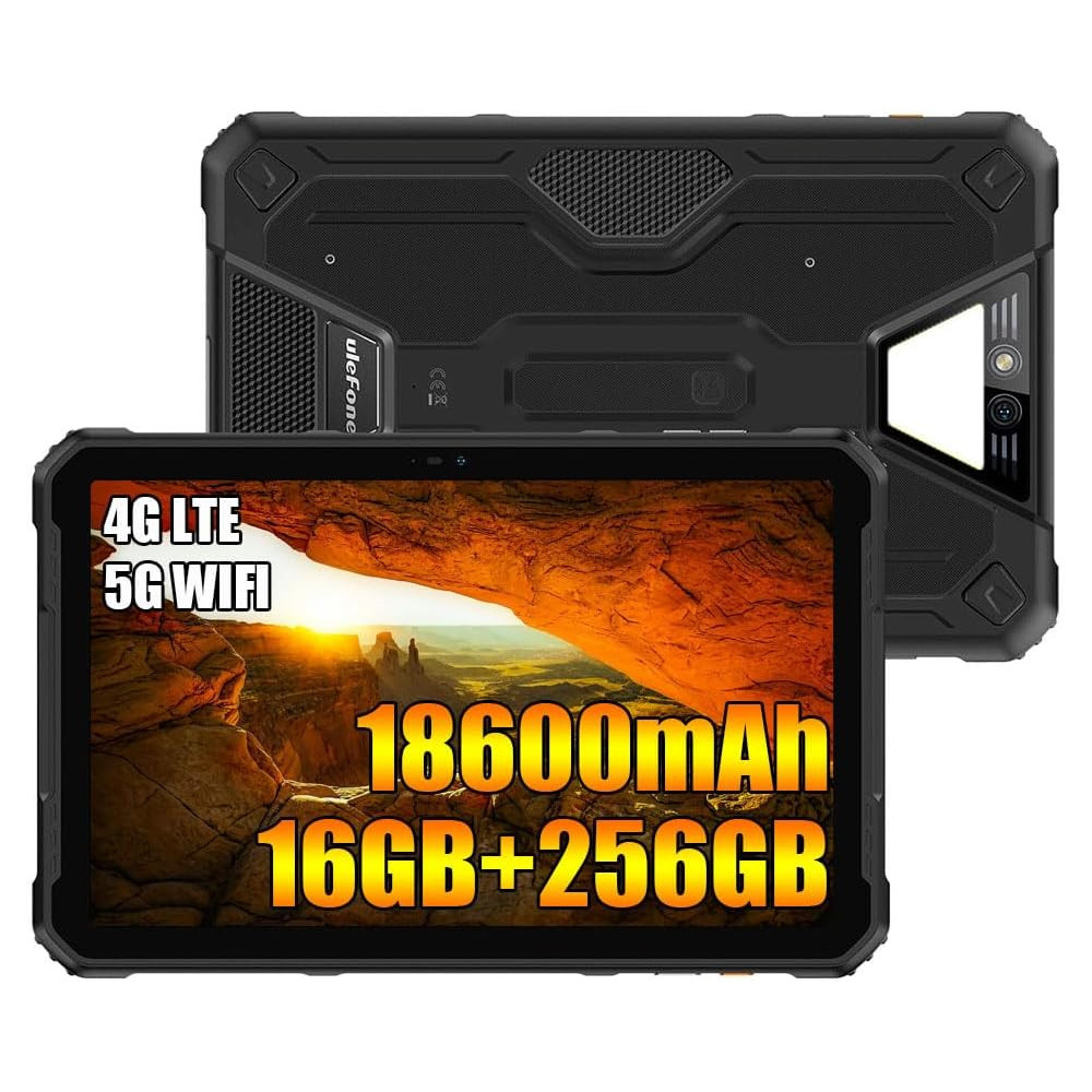 Ulefone Armor PAD 2 odolný tablet s Androidem 13, 11 palců, vodotěsný, MTK G99 16GB+256GB s možností rozšíření na 2TB