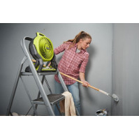 RYOBI 18 V ONE+ bezdrátový ventilátor RF18-1C20GZL (kompaktní a přenosný ventilátor pro vnitřní i venkovní použití