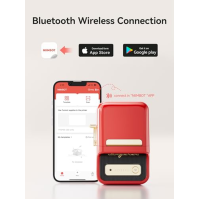 NIIMBOT - B21 - Miniaturní termální štítkovač bez inkoustu - kompatibilní s iOS a Androidem - pro domácnosti, firmy, organizace