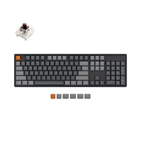 Keychron K10 Full Size DE ISO Layout RGB mechanická klávesnice vyměnitelná za běhu, multitaskingová herní klávesnice se 104 kláv