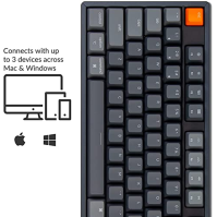 Keychron K10 Full Size DE ISO Layout RGB mechanická klávesnice vyměnitelná za běhu, multitaskingová herní klávesnice se 104 kláv