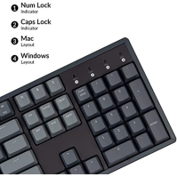 Keychron K10 Full Size DE ISO Layout RGB mechanická klávesnice vyměnitelná za běhu, multitaskingová herní klávesnice se 104 kláv