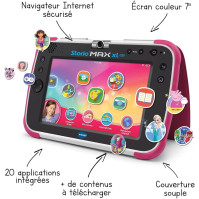 VTech - Tablet Storio Max XL 2nd Pink - 7" dětský tablet 1% výuková funkce - francouzská verze