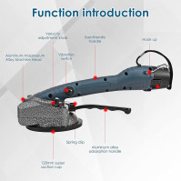 Elektrický dlaždicový stroj Do-Electr, ruční dlaždicový levelizační systém s 125mm 45kg sání, dobíjecí lithiová baterie