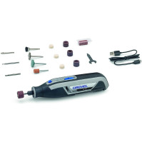 Dremel Lite 7760 Akumulátorový multifunkční nářadí 3.6V, Sada s 15 příslušenstvími, Variabilní otáčky 8.000-25.000 ot./m