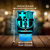 Nocles lampa BARCELONA dětské dárky pro fotbalové fanoušky lampa fotbal personalizovaná lampa Barça emblém