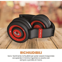 AC Milan - Bezdrátová náhlavní sluchátka, bezdrátová sluchátka Bluetooth skládací