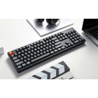 Mechanická klávesnice Keychron K10 se 104 klávesami pro Mac Windows, bezdrátový Bluetooth/RGB kabel s hliníkovým rámem G