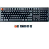 Mechanická klávesnice Keychron K10 se 104 klávesami pro Mac Windows, bezdrátový Bluetooth/RGB kabel s hliníkovým rámem G