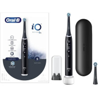 Elektrický zubní kartáček Oral-B iO 6N, černý, Bluetooth, 2 kartáčky, 1 cestovni pouzdro