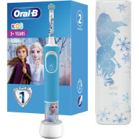 Oral-B Kids Frozen Special Edition Elektrische Zahnbürste für Kinder ab 3 Jahren, extra weiche Borsten, 2 Modi inkl. Sensitiv, T