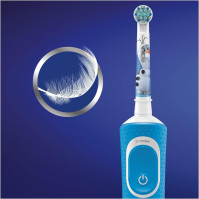 Oral-B Kids Frozen Special Edition Elektrische Zahnbürste für Kinder ab 3 Jahren, extra weiche Borsten, 2 Modi inkl. Sensitiv, T