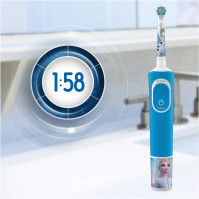 Oral-B Kids Frozen Special Edition Elektrische Zahnbürste für Kinder ab 3 Jahren, extra weiche Borsten, 2 Modi inkl. Sensitiv, T