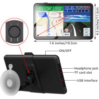 SAT NAV, TOUTBIEN GPS Navigation for Car Truck Motorhome 2.5D Touchscreen 7inch 2023 UK Europe Maps Pre-Installed with Lifetime