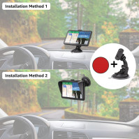 SAT NAV, TOUTBIEN GPS Navigation for Car Truck Motorhome 2.5D Touchscreen 7inch 2023 UK Europe Maps Pre-Installed with Lifetime