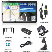 SAT NAV, TOUTBIEN GPS Navigation for Car Truck Motorhome 2.5D Touchscreen 7inch 2023 UK Europe Maps Pre-Installed with Lifetime