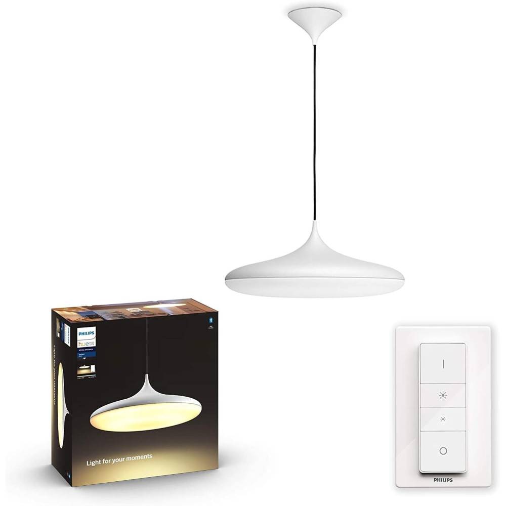 Philips Hue White Amb. LED závěsné svítidlo Cher včetně regulátoru jasu, bílé, stmívatelné, všechny odstíny bílé