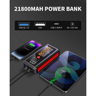 CARHEV startovací powerbanka, 2500A špičkový proud 21800mAh startovací powerbanka do auta (do 8.0L benzínového a 8.0L di