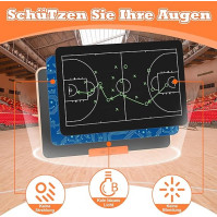 GIGART Taktická tabule pro fotbal, basketbal, hokej, tenis, LCD Elektronická trenérská taktická tabule s perem