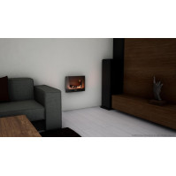 Elektrický krb Cecotec Ready Warm 2200 Curved Flames. Maximální výkon 2000 W, velikost 22", 2 úrovně výkonu, plocha pokrytí 20 m