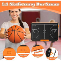 GIGART Taktická tabule pro fotbal, basketbal, hokej, tenis, LCD Elektronická trenérská taktická tabule s perem