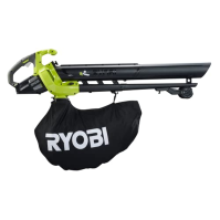 RYOBI - 18 Volt ONE+ bezdrátový vysavač se foukačem a drtičem - bezkartáčový - 201 km/h - OBV18