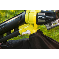 RYOBI - 18 Volt ONE+ bezdrátový vysavač se foukačem a drtičem - bezkartáčový - 201 km/h - OBV18