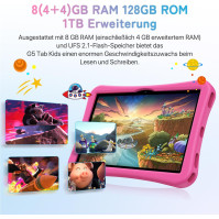 Dětský tablet 10,1", Android 13.0 Tablet pro děti,UMIDIGI G5 Tab Dětské tablety,8(4+4)GB+128GB/1TB TF,Octa-Core Processor Dětský