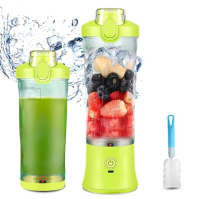 Přenosný mixér TOPESCT 600 ml Smoothie Maker, mini smoothie mixér s USB dobíjením, výkonný mixovací výkon se 6 ultra ostrými čep