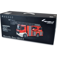 Amewi 22502 Mercedes-Benz Hasičské stříkačkové vozidlo 1:18, RTR, licencované vozidlo, červená/bílá