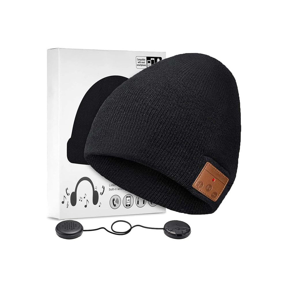 Bluetooth Beanie Hat ZRUHIG, Bluetooth V5.0 zimní hudební čepice pro běh s stereo reproduktory, 2023