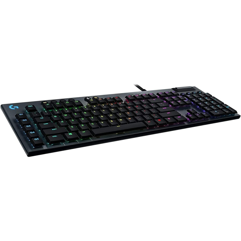 Logitech G915 LIGHTSPEED Bezdrátová herní mechanická klávesnice s nízkým profilem GL-Tactile spínače, LIGHTSYNC RGB