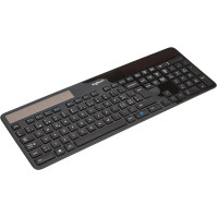 Logitech K750 Bezdrátová klávesnice - Solární napájení, 2.4 GHz připojení pomocí USB přijímače Unifying, podsvícená tlač.