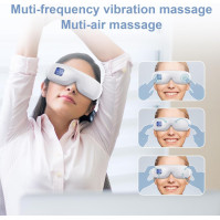 Eye Eye Massager má funkci vyhřívání a hudbu na výběr, masáž očí lze přizpůsobit tak, aby zmírnila únavu očí, tmavé kruhy