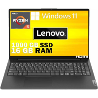 Lenovo Pc Notebook Led 15,6'' Full HD, Amd Ryzen 5 R5-5500U Six Core Fino 4,0 Ghz, SSD M2 Nvme1000Gb,Ram 16Gb,Webcam, Hdmi, Lan,