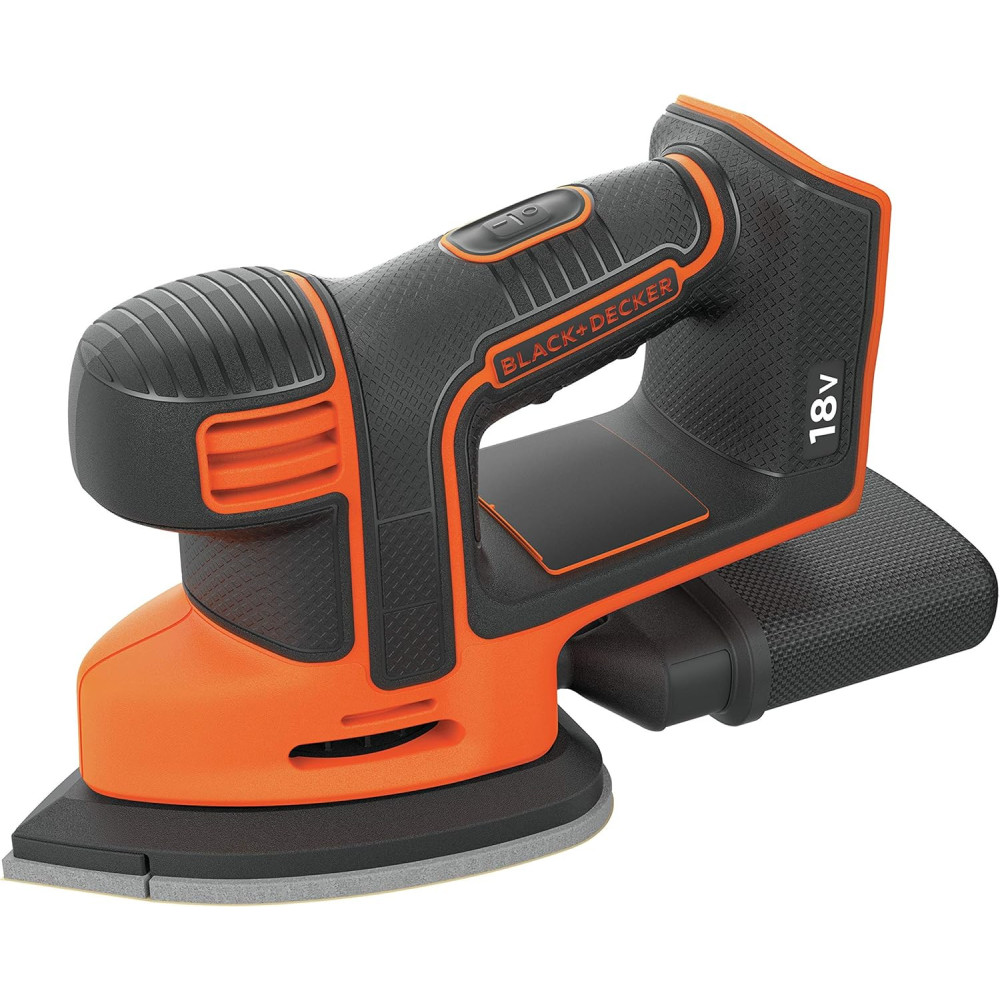 BLACK+DECKER 18V ​​akumulátorová bruska na detaily myší - holá jednotka (baterie není součástí dodávky)