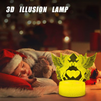 Unicorn 3D Noční světlo pro dívčí pokoj 3 vzory LED lampa s iluzí 16 změn barev, dekorativní lampa s časovačem a DO