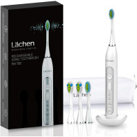 Lächen Sonic elektrický zubní kartáček Sonic Toothbrush - RM-T8B s 4 kartáčkovými hlavami a časovačem, 3 režimy a 3 úrovně