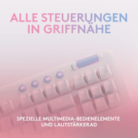 Logitech G715 Bezdrátová klávesnice s RGB podsvícením, LIGHTSPEED, Taktilní spínače (GX Brown) a podložka pod zápěstí
